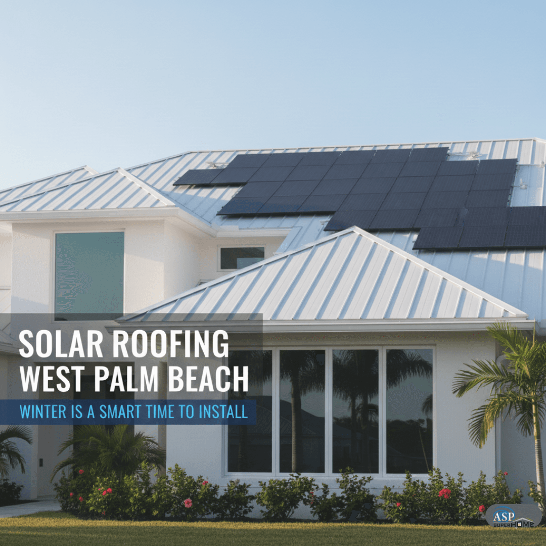 West Palm Beach Solar Roofing: Winter Is the Smart Time